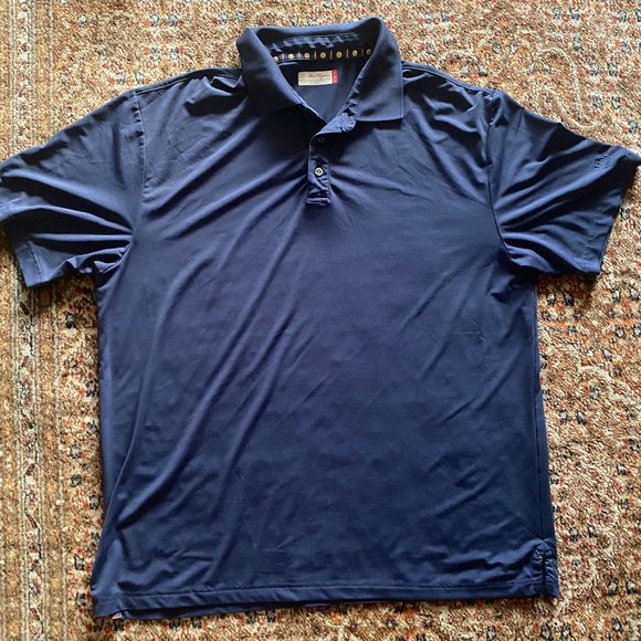 Ben Hogan Polo Shirt Mens XL Navy Blue Golf Short Sleeve Lightweight Casual - Picture 5 of 8